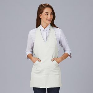 DELANTAL BISTRO ESCOTE PICO BOLSILLO CENTRO 80X65 CM